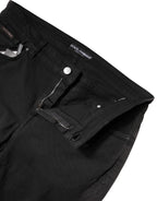 Dolce & Gabbana Black Cotton High Waist Skinny Denim Jeans