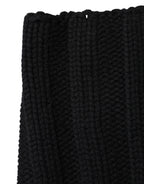 Dolce & Gabbana Black Cashmere Knitted Neck Warmer Foulard Scarf