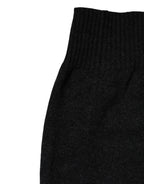 Dolce & Gabbana Black Cashmere Knitted Neck Warmer Foulard Scarf
