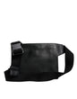 Dolce & Gabbana Black Calfskin Leather Messenger Crossbody Bag
