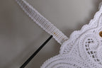Dolce & Gabbana White Cordonetto Lace Beatrice Tote Shopping Bag