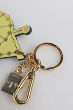 Dolce & Gabbana Multicolor Gold Tone Carretto Keychain Keyring