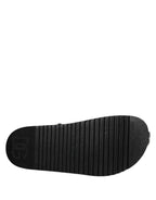 Dolce & Gabbana Black Crystal Embellish Strap Sandals Shoes