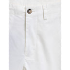Dolce & Gabbana White Cotton Bermuda Shorts