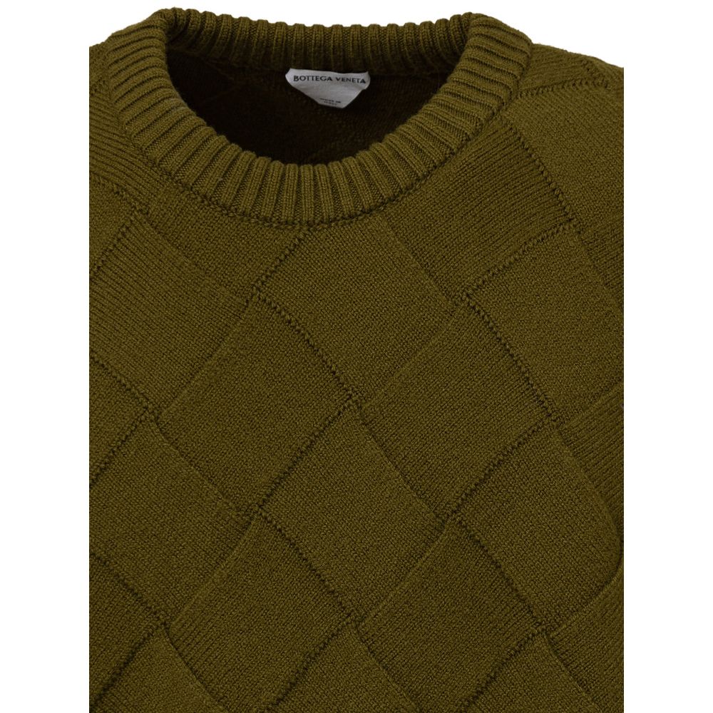 Bottega Veneta Green Wool Sweatshirt