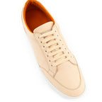 Burberry Pink Leather Low Top Sneakers