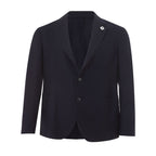 Lardini Blue Cotton Blazer