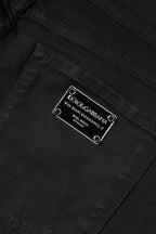 Dolce & Gabbana Black Cotton Mid Waisted Skinny Denim Jeans