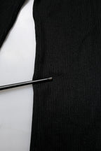 Dolce & Gabbana Black Knit Long Sleeves Turtleneck Slim Top