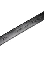 Dolce & Gabbana Gray Leather Silver Tone Metal Buckle Belt