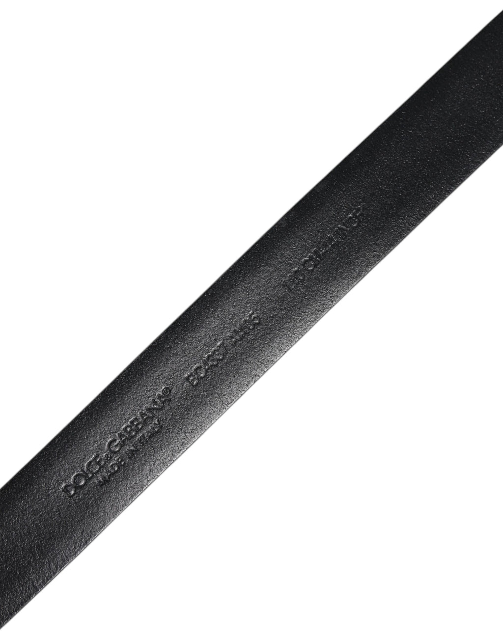 Dolce & Gabbana Black Solid Leather Classic Waist Buckle Belt