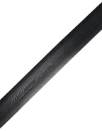 Dolce & Gabbana Black Solid Leather Classic Waist Buckle Belt