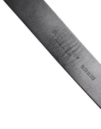 Dolce & Gabbana Black Leather Classic Metal Logo Buckle Belt