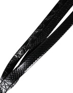 Dolce & Gabbana Black Leather Classic Metal Logo Buckle Belt