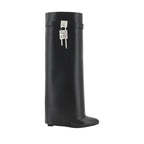 Givenchy Black Calf Leather Bos Taurus Boots