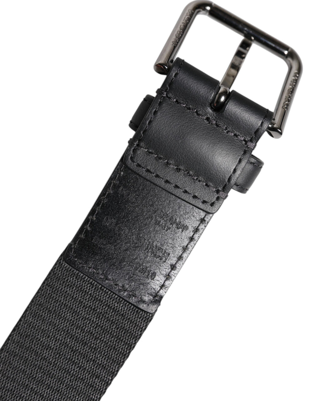 Dolce & Gabbana Green Black Classic Metal Logo Buckle Belt