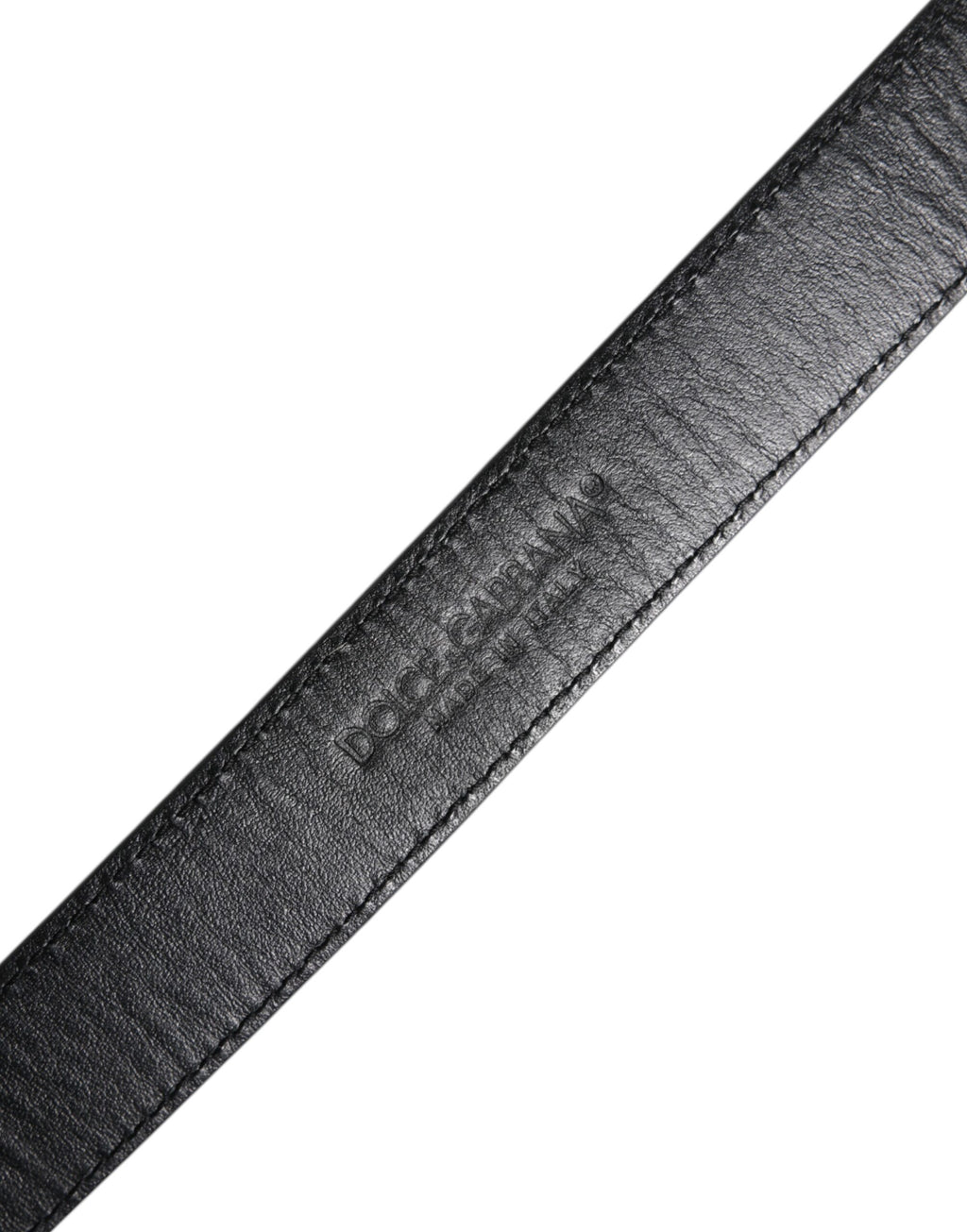 Dolce & Gabbana Brown White Pony Leather Metal Buckle Belt