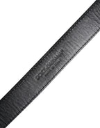 Dolce & Gabbana Brown White Pony Leather Metal Buckle Belt