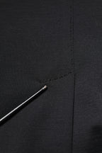 Dolce & Gabbana Black Wool Slim Fit Coat Blazer Jacket Suit