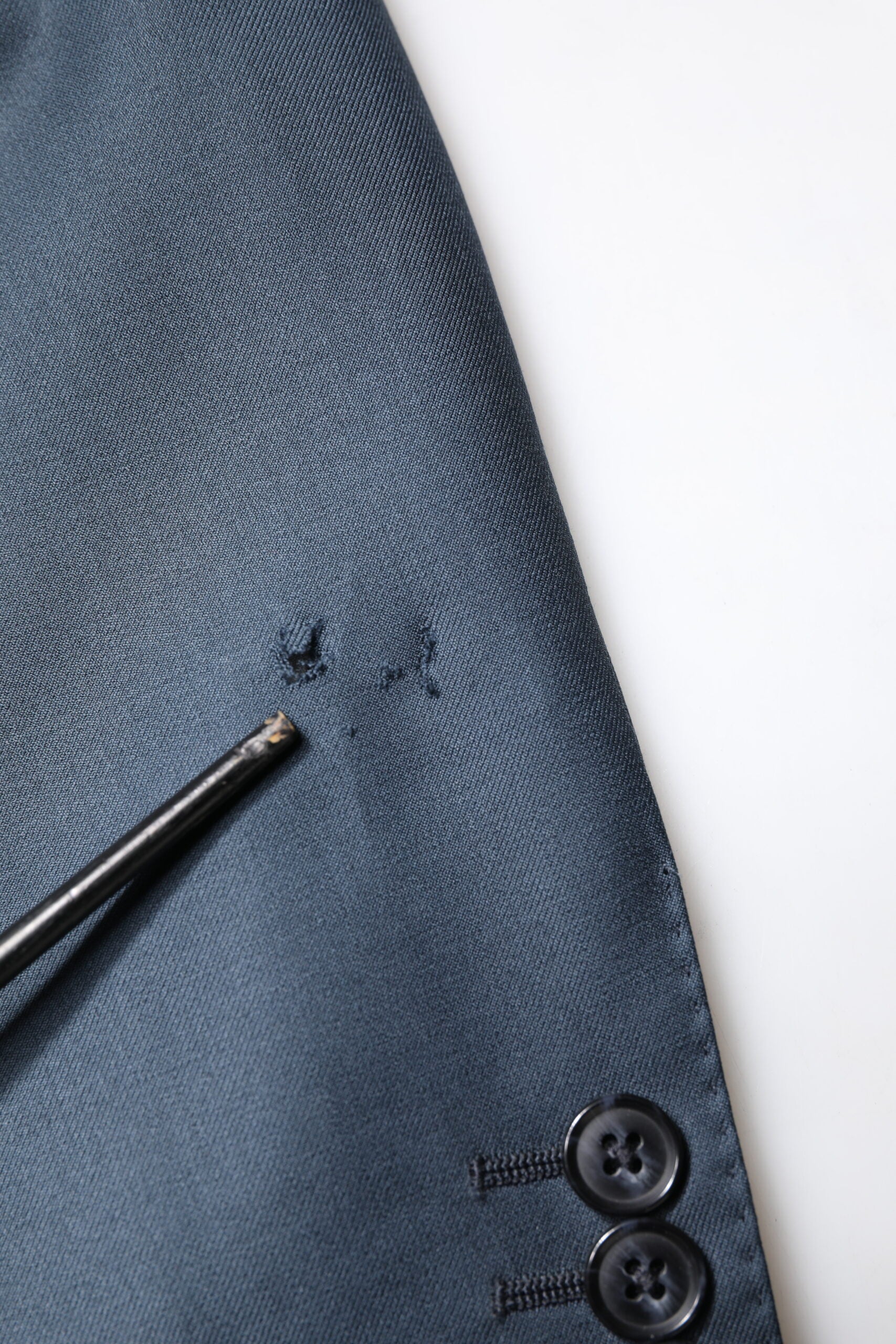 Dolce & Gabbana Blue Single Breasted Men Coat MARTINI Blazer