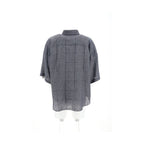 Brunello Cucinelli Gray Linen Shortsleeve Shirt