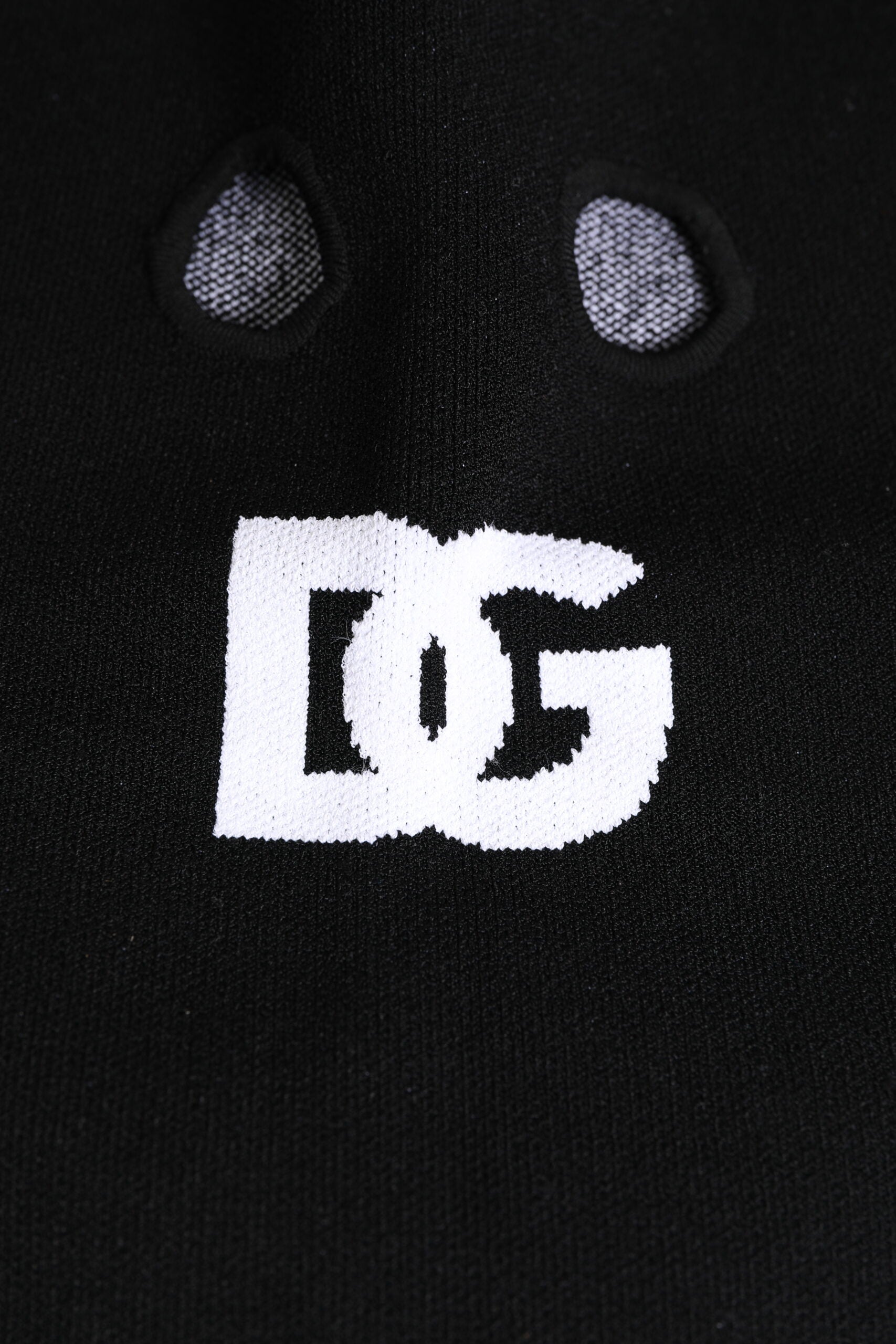 Dolce & Gabbana Black Cashmere Knitted Ski Mask Balaclava Hat