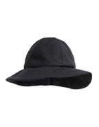 Dolce & Gabbana Black Cotton Wide Brim Bucket Hat