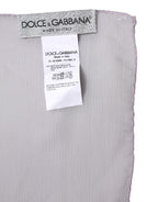 Dolce & Gabbana Purple Silk Rectangle Wrap Shawl Scarf