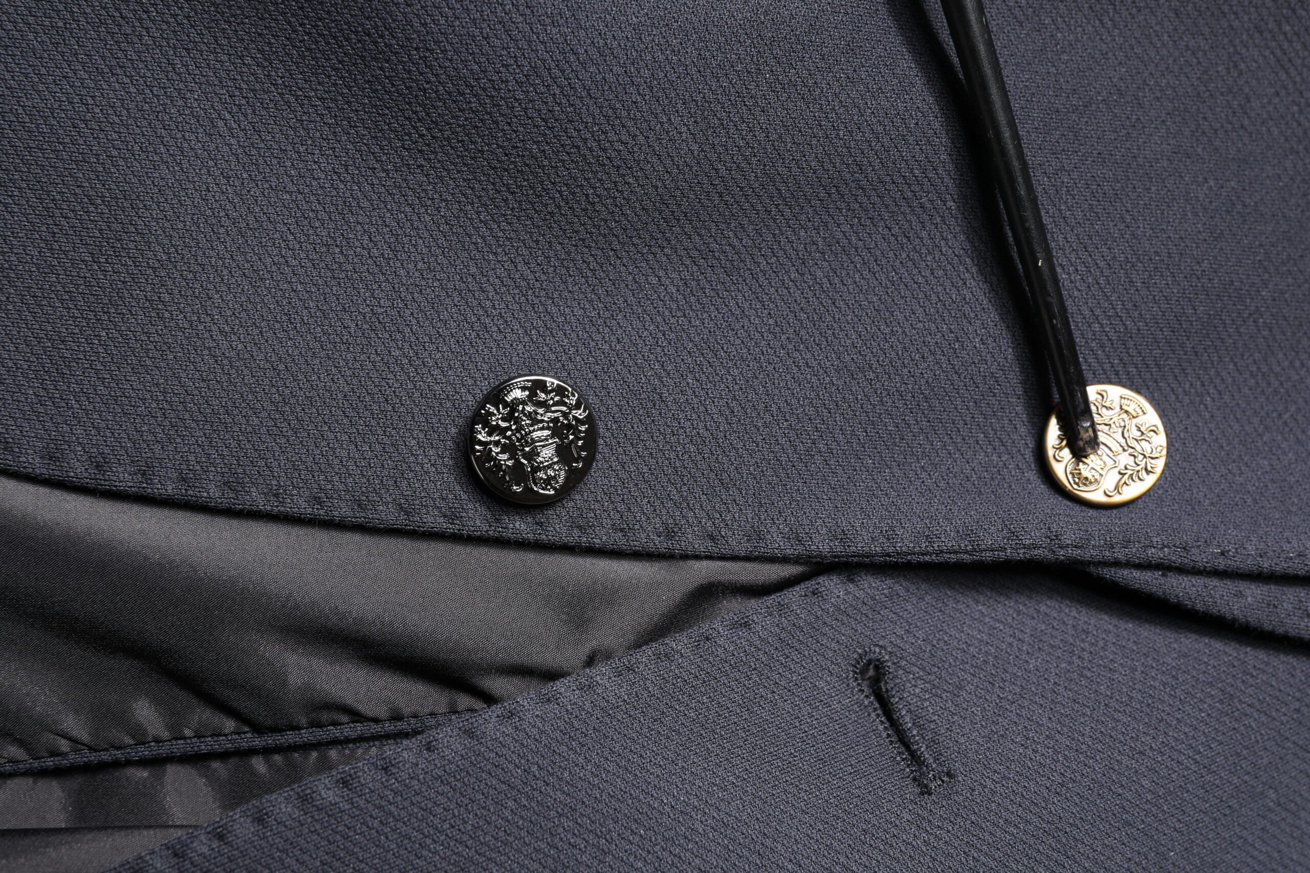 Dolce & Gabbana Dark Blue Cotton Men Jacket Coat Suit Blazer