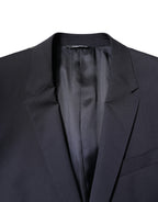 Dolce & Gabbana Black MARTINI Single Breasted Coat Blazer