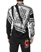 Dolce & Gabbana Black White Bandana MARTINI Casual Shirt