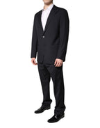 Emporio Armani Black Single Breasted Formal 2 Piece Suit
