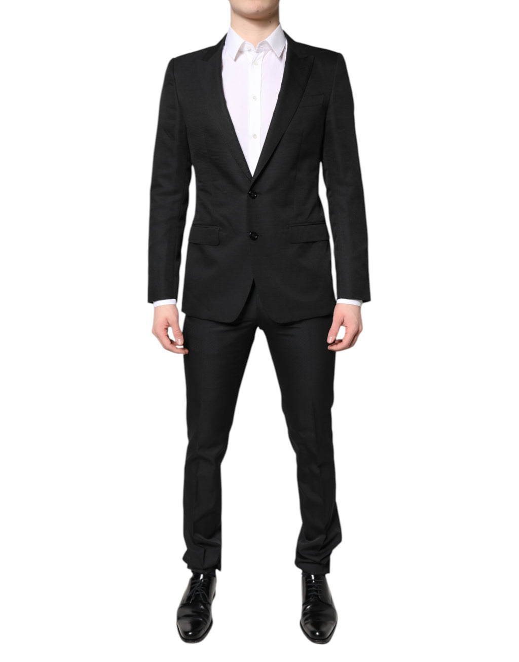 Dolce & Gabbana Black Single Breasted Formal 2 Piece Suit
