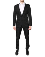 Dolce & Gabbana Black Single Breasted Formal 2 Piece Suit