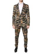 Dolce & Gabbana Multicolor TAORMINA Single Breasted 2 Piece Suit