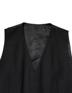 Dolce & Gabbana Black Single Breasted Formal 3 Piece Suit
