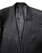 Dolce & Gabbana Dark Gray Wool Single Breasted 2 Piece Suit