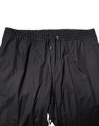 Dolce & Gabbana Black Cotton Single Breasted 2 Piece Suit