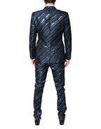 Dolce & Gabbana Multicolor Polyester Jacquard 2 Piece Suit