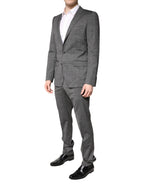 Dolce & Gabbana Gray Wool Single Breasted 2 Piece Suit