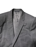 Dolce & Gabbana Gray Wool Single Breasted 2 Piece Suit