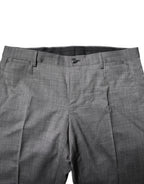 Dolce & Gabbana Gray Wool Single Breasted 2 Piece Suit