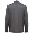 Canali Gray Cotton Pattern Shirt