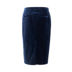 Tom Ford Blue Cotton Midi Skirt