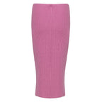 Tom Ford Pink Wool Midi Skirt