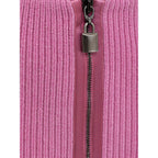 Tom Ford Pink Wool Midi Skirt