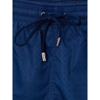Canali Blue Polyester Swim Shorts