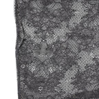 Dolce & Gabbana Black Floral Lace Cotton Stretch Stockings Socks