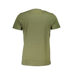 Cavalli Class Green Cotton Men T-Shirt