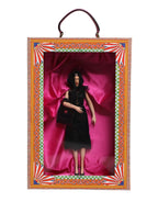 Dolce & Gabbana Black Dress Ceramic Porcelain Fashion Leather Sicily Dolls